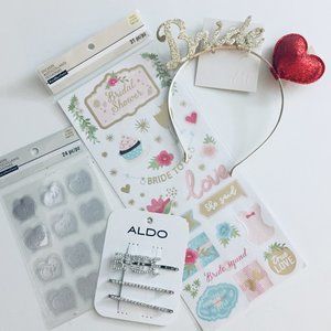 Bride-to-Be 59-piece Set Headband Stickers Hair Pins Bridal Wedding Love Heart